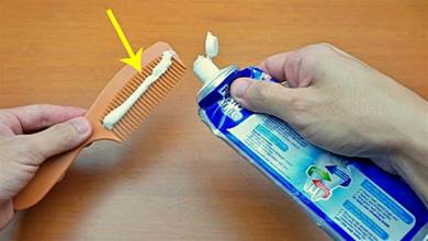 梳子上塗抹一些牙膏，作用太棒了！解決了一個大煩惱，簡單又實用！長知識了！