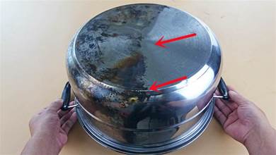 原來不銹鋼鍋黃漬這麼容易清理，只需一招，不用任何洗滌劑，舊鍋乾淨亮堂堂