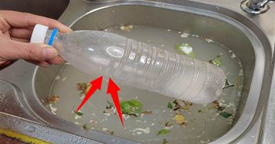 洗碗池下水道不管有多堵，只需一個塑料瓶，立馬疏通順暢，太實用